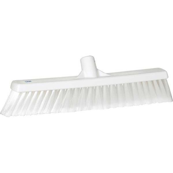 Remco 2 x 16 in Sweep Face Broom Head, Soft, Synthetic, White 31785