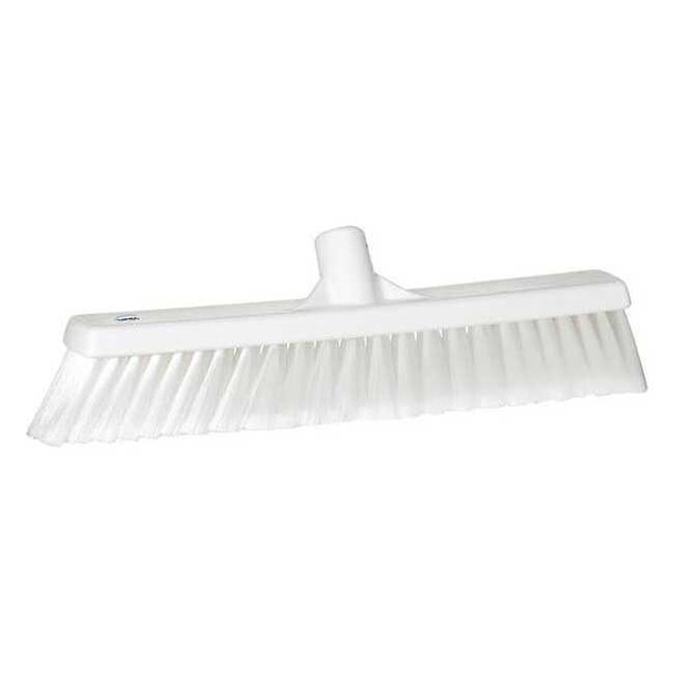 Remco 2 x 16 in Sweep Face Broom Head, Soft, Synthetic, White 31785