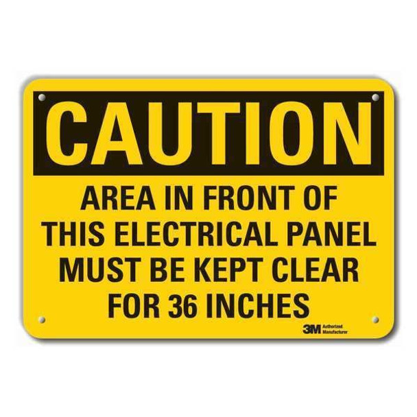 Lyle Rflctv Electricl Panel Caut Sign,10x14in LCU3-0466-RA_14x10