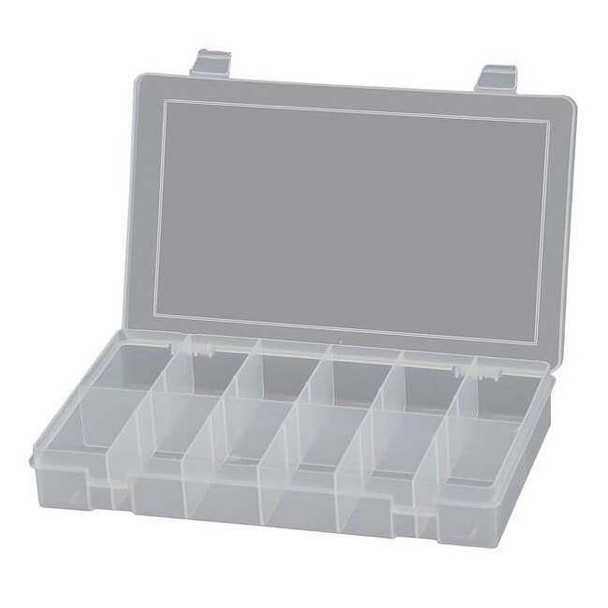 Compartment Box with 12 compartments, Plastic, 1-3/4" H x 10-13/16 in W