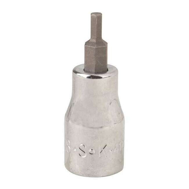 Sk Professional Tools 3/8 in Drive Hex Socket Bit SAE 1/8 in Tip, 3 in L 41205