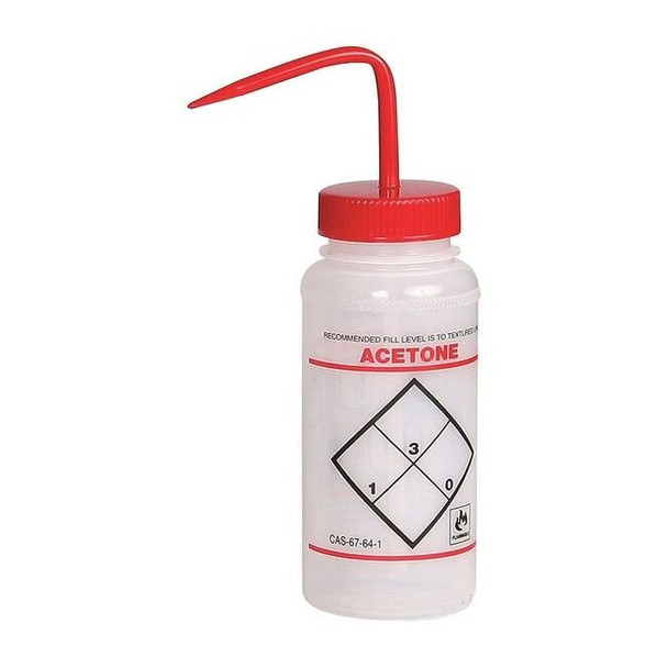 Manufacturer Varies Clear, Wash Bottle 500 mL, PK3 F11642-0622