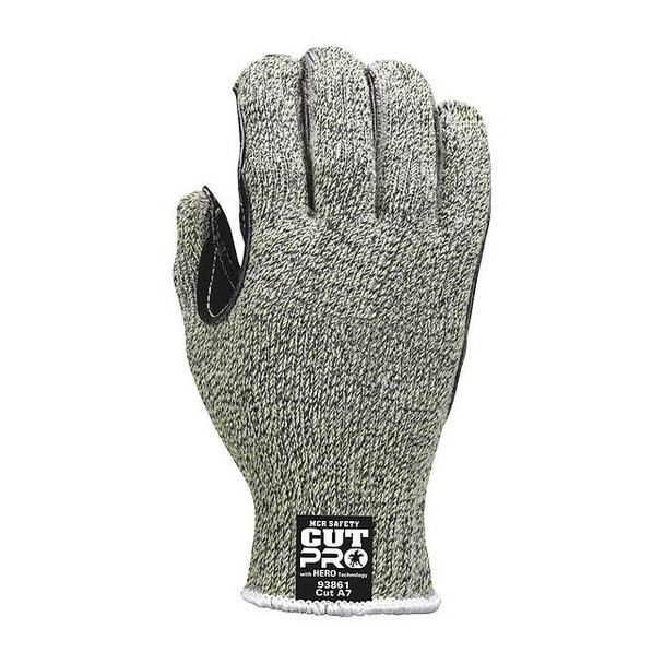 Mcr Safety Cut Resistant Gloves, Cut Level A7 ,Uncoated ,None ,S 1 PR 93861S