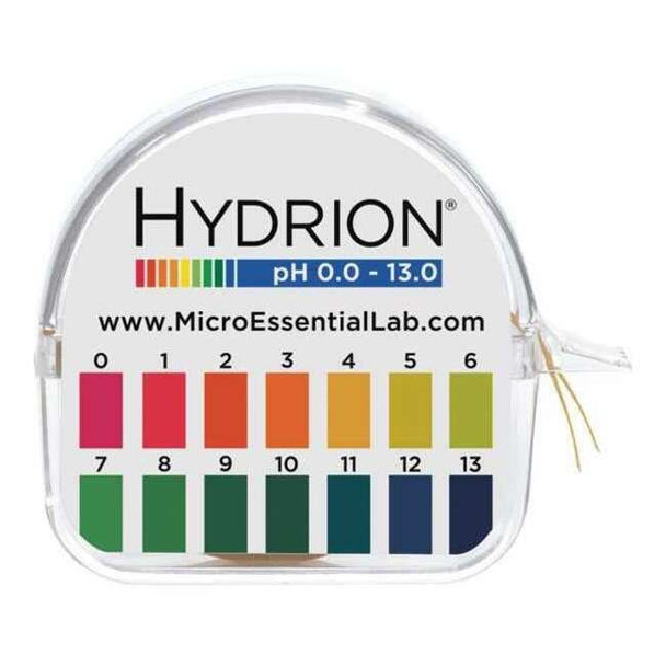 Hydrion pH Paper,15 ft L,1/8 in W,0 to 13 pH M1313