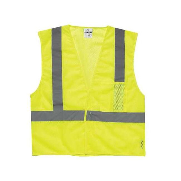 Kishigo 4XL Class 2 High Visibility Vest, Lime 1083-4X