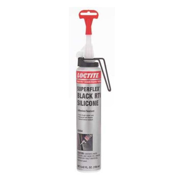 Loctite Gasket Sealant, 190 mL, Black, Temp Range -65 to 450 Degrees F 743519