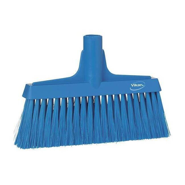 Remco 9 1/2 in Sweep Face Broom Head, Soft, Synthetic, Blue 31043