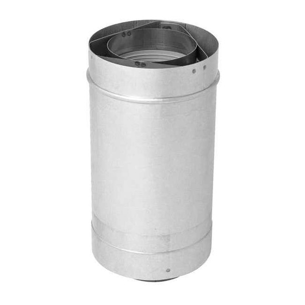 Metal Fab Waterheater Vent Pipe,6In L,3In Dia. RTG20151GW
