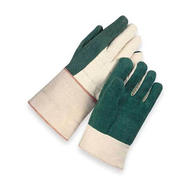 Heat Resistant Gloves, Cotton, 400 Degrees F Max Temp., Green, Men's L, 1 PR