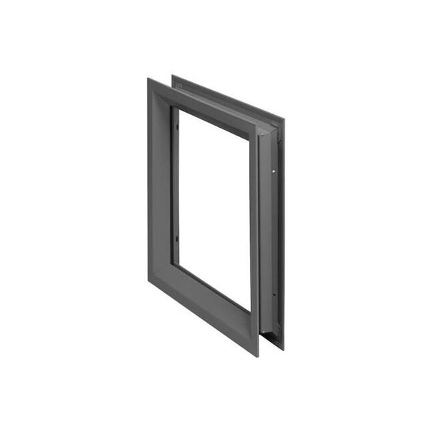 National Guard Door Window Frame Kit,30 inx22 in,Gray L-FRA100-24x32