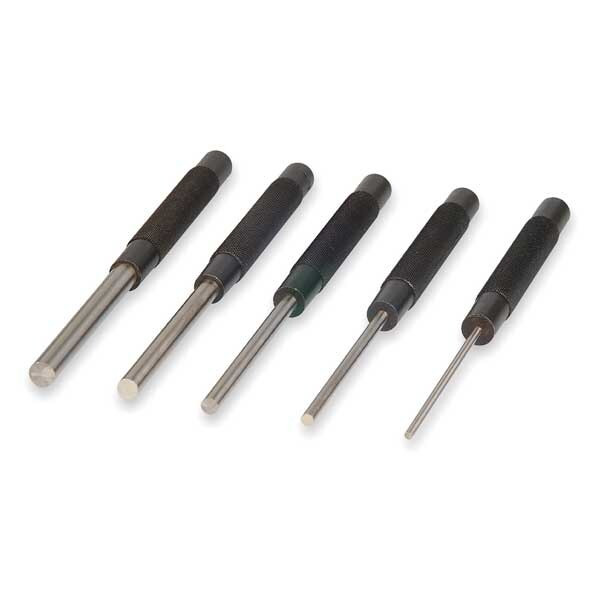 Mitutoyo Drive Pin Punch Set,5 Pieces,Steel 985-118