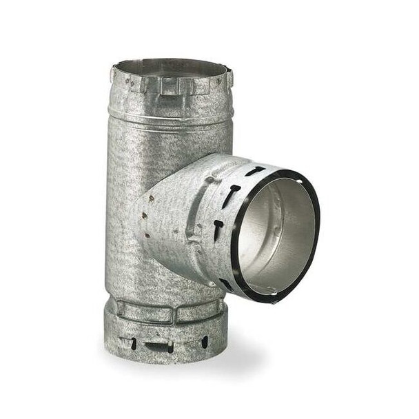 Ameri-Vent Standard Tee,3" Dia.,7-1/8" L 3ET