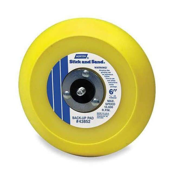 Norton Abrasives Adhesive/PSA Disc BU Pad,6D 63642506141