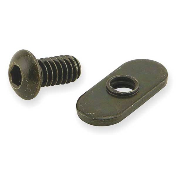 Bolt Assembly for 1/2 in W Slot, Steel, Zinc-Plated, 10 Series, PK15