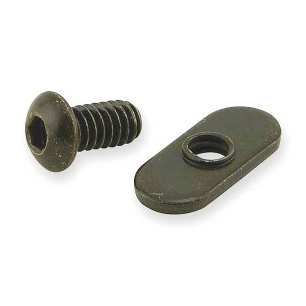 Bolt Assembly for 1/2 in W Slot, Steel, Zinc-Plated, 10 Series, PK15