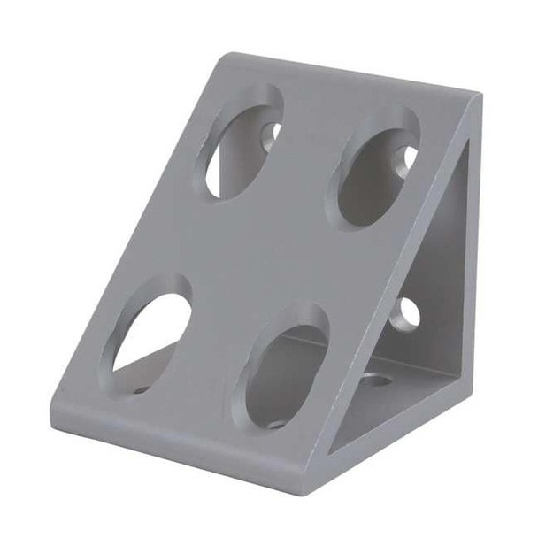 80/20 InsideCornerBracket,Alum,Slvr,80mm,76mm 40-4338