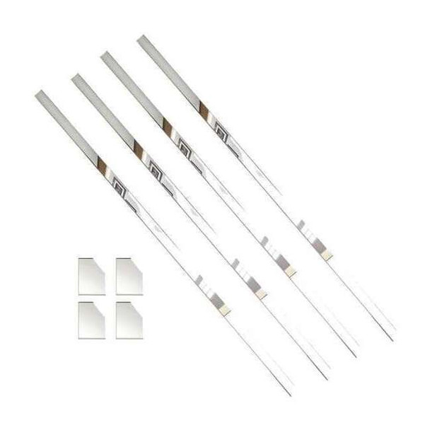 Mirredge Mirror Installation Kit, 48 in L, 1 1/2 in W, 1/8 in H, Mirror 24400