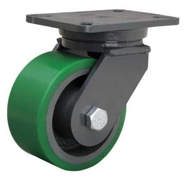 Hamilton Plate Caster,Swivel,Polyurethane,8"H S-CH-63DB Hamilton Plate Caster,Swivel,Polyurethane,8"H S-CH-63DB