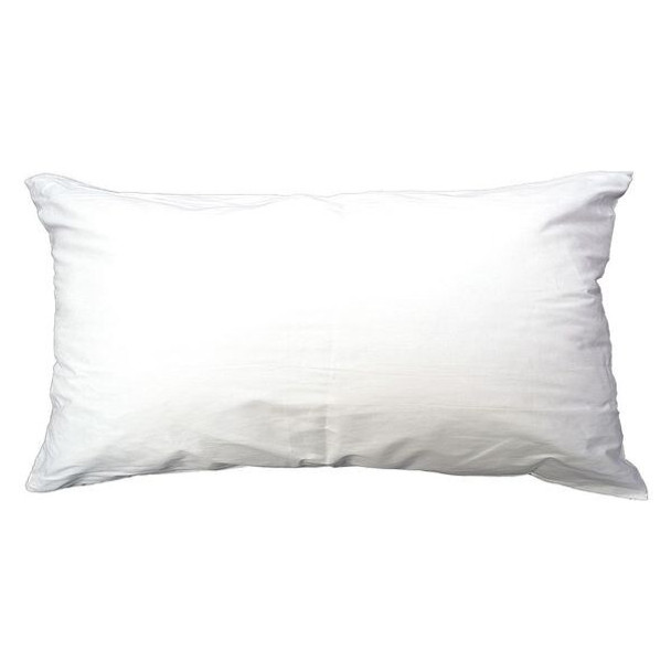 R & R Textile Pillow,37 in L,White X11702