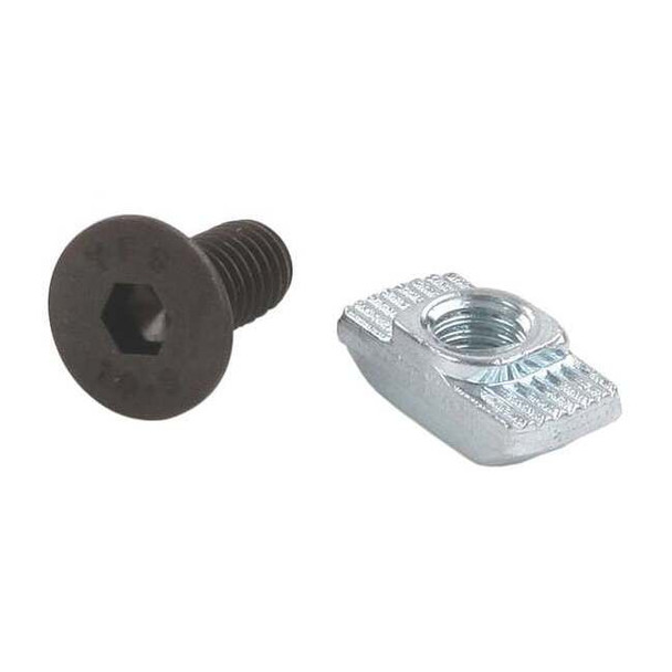 80/20 Bolt Assembly, Steel, Zinc-Plated, PK6 75-3585-6
