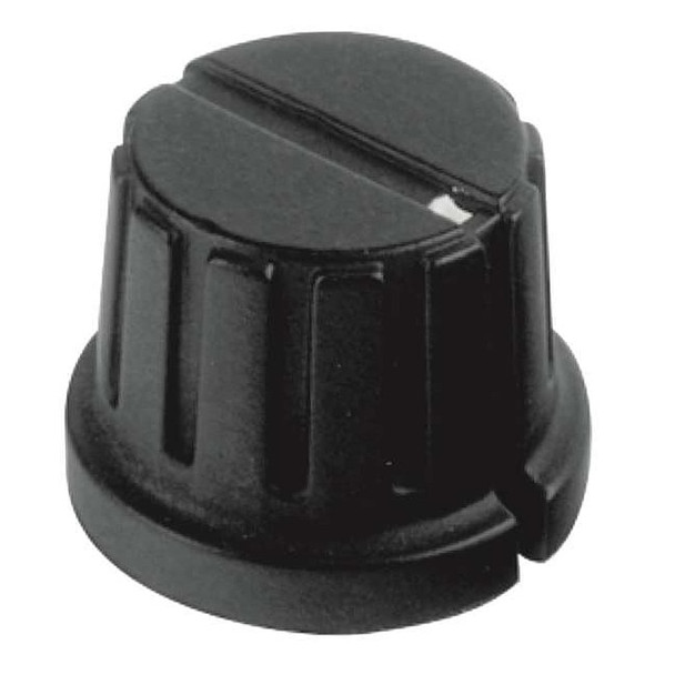 Davies Control Knob, 1/4" Thread Size, Bushing, Brass Type, 0.47" c'bore 1145