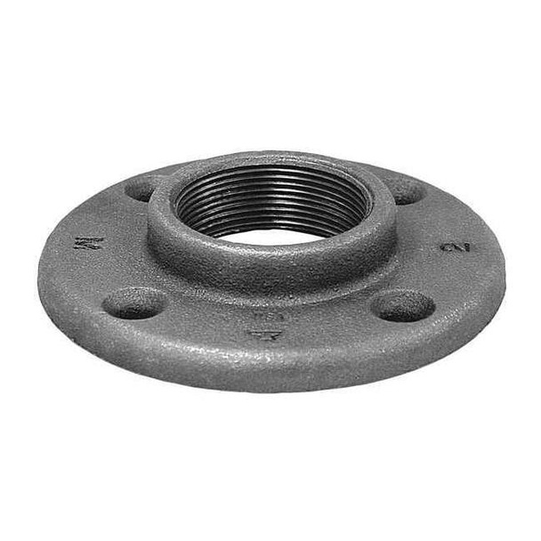 Floor Flange Floor Flange, 2" Pipe, Flanged x FNPT, Malleable Iron, Class 150