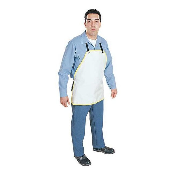 Steel Grip Cut-Resistant Apron, Nylon, White, 24 in, Universal B14 125-24