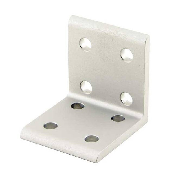 80/20 InsideCornerBracket,Alum,Slvr,2in,17/8in 4114