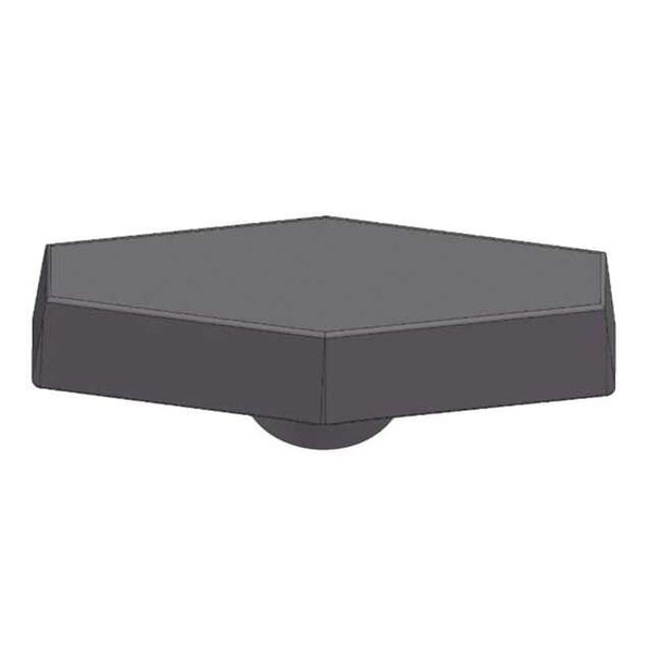 T Knob, 1/2-13 Thread Size, 1.125"L, Blind Tap, Steel