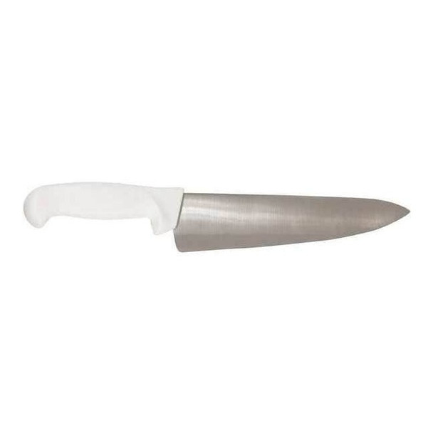 Crestware Chef Knife,Straight,8 in. L,White KN30