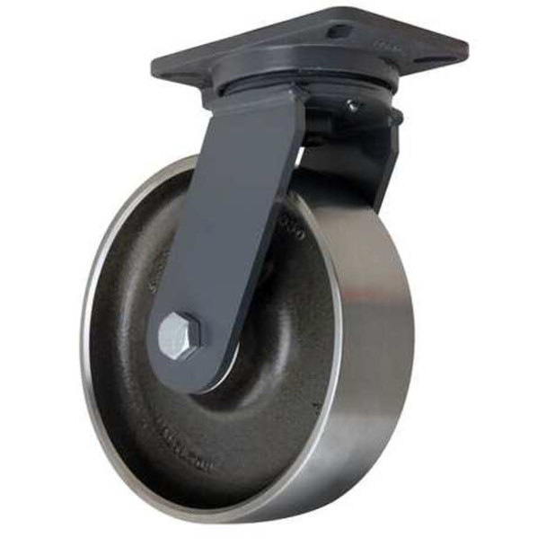 Hamilton Plate Caster,Swivel,Forged Steel,10 in,4000 lb S-CH-13FSB