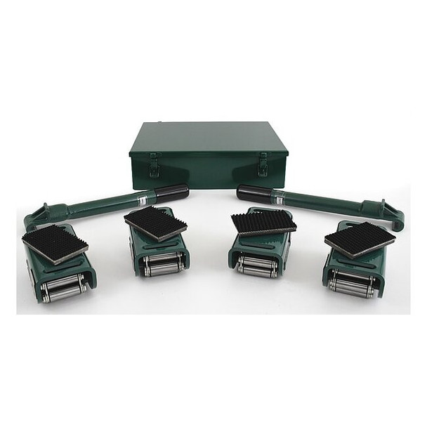 Hilman Rollers Equipment Roller Kit, Swivel, 16,000 lb. Cap KRS-8-4S