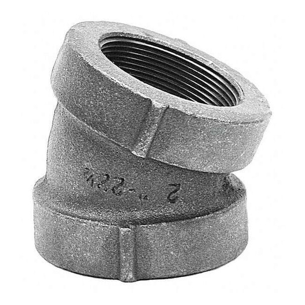 22-1/2 Degree Elbow 22-1/2 Degree Elbow, 1" Pipe, FNPT, Cast Iron, Class 125