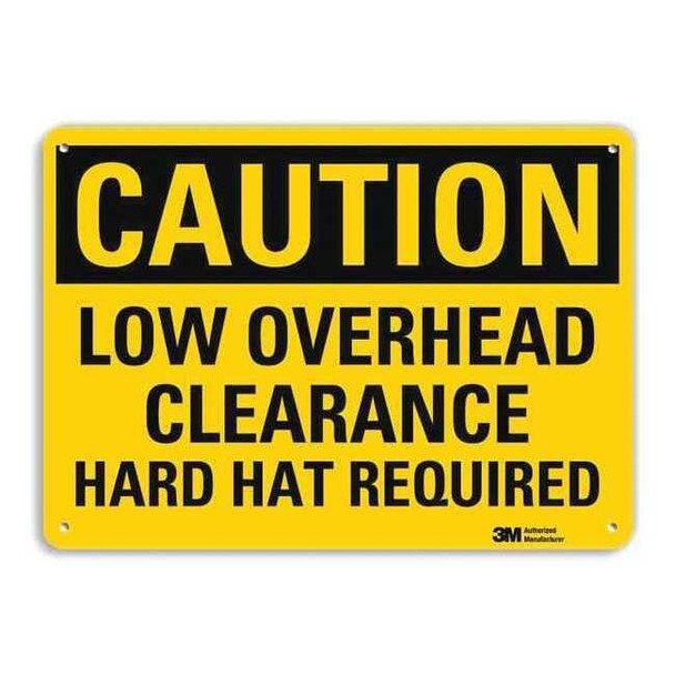 Lyle Safety Sign,Low Overhead Clearance,7in H U4-1518-RA_10X7