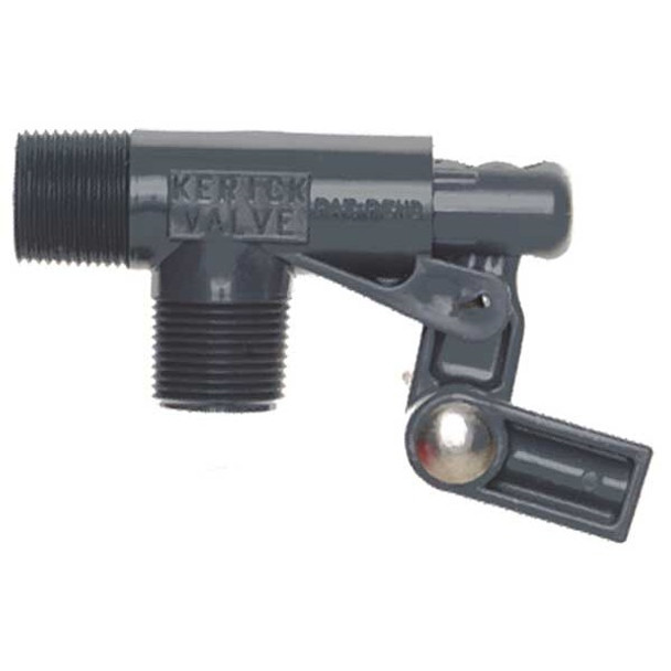 Kerick Float Valve,3/4 In,PVC,Pipe Mount PS75LS