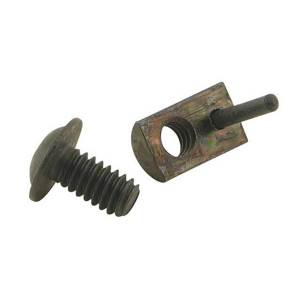 80/20 Bolt Assembly, Steel, Black Zinc-Plated 3323
