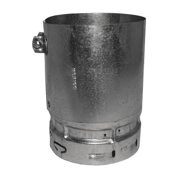 Ameri-Vent Male Vent Adapter,4" Dia.,6" L 4EUA-M