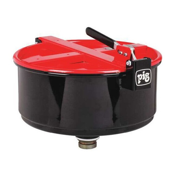 Pig Drum Funnel,Steel,13-9/32 in. H,Red DRM1210-RD