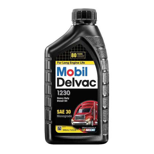 Mobil Mobil Delvac 1230, Diesel Engine, 30W, 1 Qt. 122989