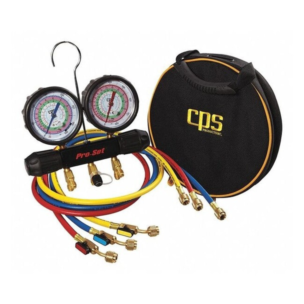Pro-Set Manifold Gauge Set,5 ft L,3 1/2 in Gauge MT2H7P5E