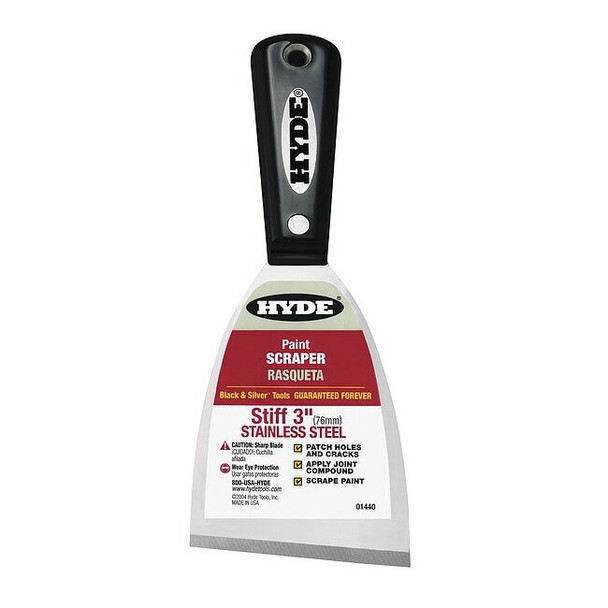 Hyde Scraper,Straight,SS,3"W 01440
