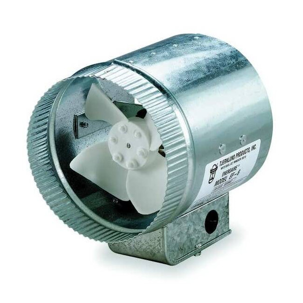Tjernlund Products Steel 6"D,6.5"H,6"W Inline Duct Fan EF-6