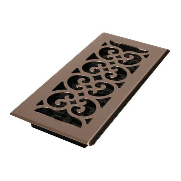 Decor Grates Floor Register 5.5 X 11.5, Brushed Nickel, Steel SPH410-NKL