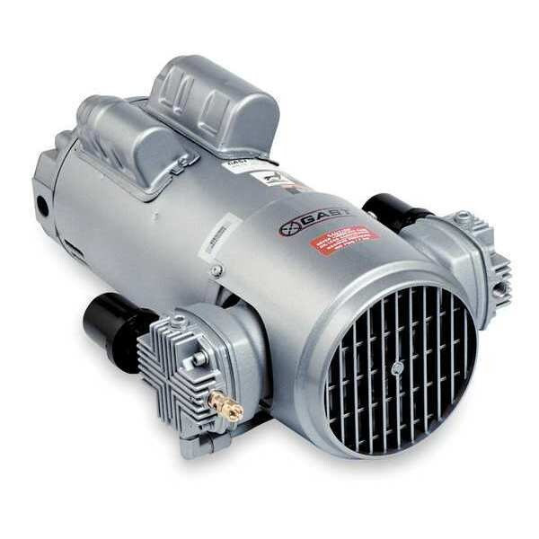Gast Piston Air Compressor, 1HP, 115/230V, 1Ph 6HCA-12-M616NEX