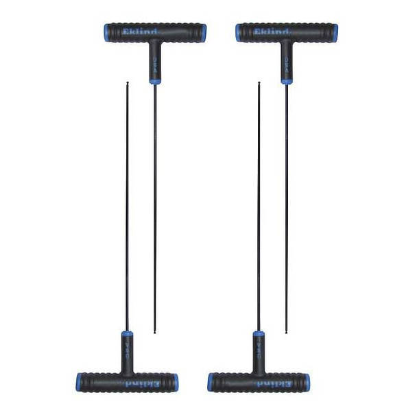 Metric Plain Ball Hex Key Hex Key, 2.5 mm Tip Size, 9 in Long, 3 in Short, 4 PK