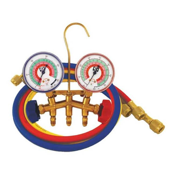 Jb Industries Manifold Gauge Kit,5 ft L,2 1/2 in Gauge M2-5-410A