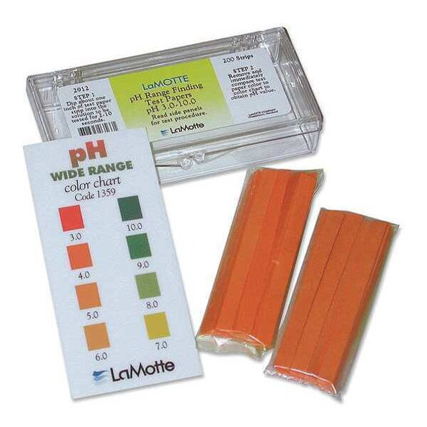 Insta-Test Test Strip,pH, Range 3 to 10,PK200 2912
