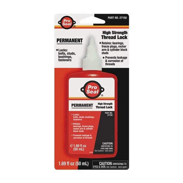 Threadlocker, PRO SEAL ANA-LOK(TM) 71, Red, High, Liquid, 1.69 fl oz, Bottle
