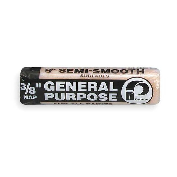 Premier 9" Paint Roller Cover, 3/8" Nap, Polyester PR80C9