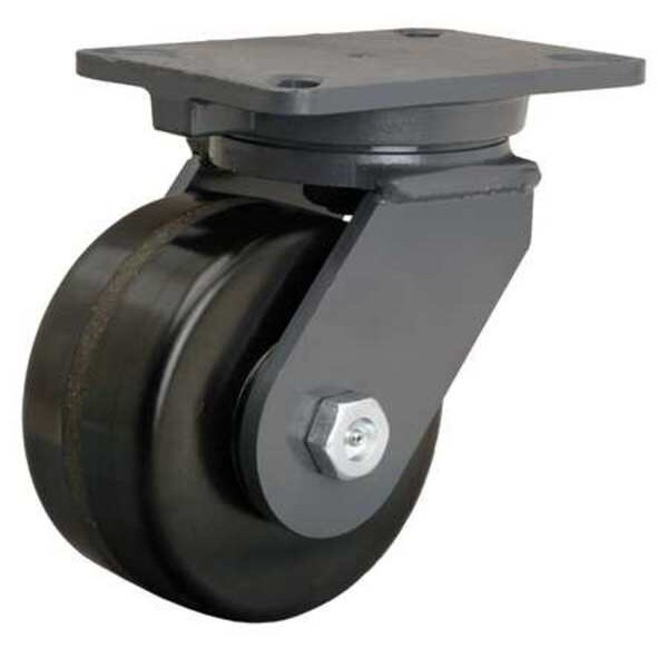 Hamilton Plate Caster,Swivel,Phenolic,6 in.,2000 lb. S-CH-63PH-4SL-FB